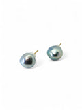 "Iridescent Blue" Akoya Pearl Earrings