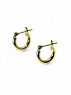 "Always" 18K Gold Hoop Earrings