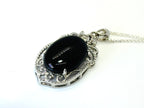 "Gift of Shield" Black Agate Necklace