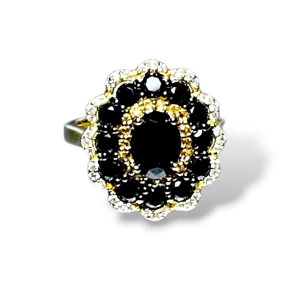 The "Midnight Orbit" Black Spinel Ring