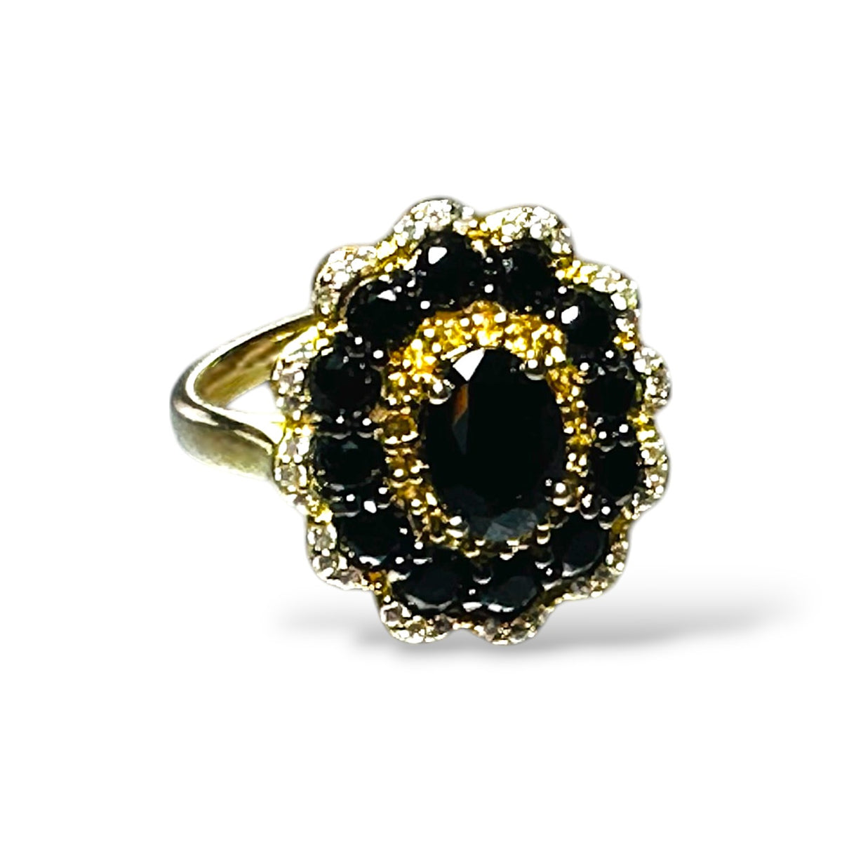 The "Midnight Orbit" Black Spinel Ring