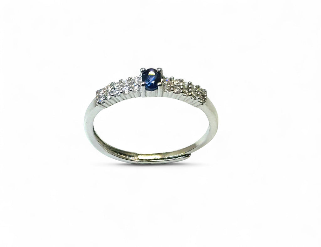 "Chic Indigo" Blue Sapphire Ring