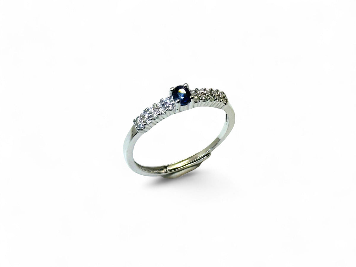 "Chic Indigo" Blue Sapphire Ring