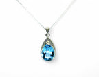 "Mermaid's Teardrop" Blue Topaz Pendant