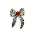 "The Sweetheart Ribbon" Pin with Coral