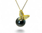 "Mythical Butterfly" Tahitian Pearl Pendant
