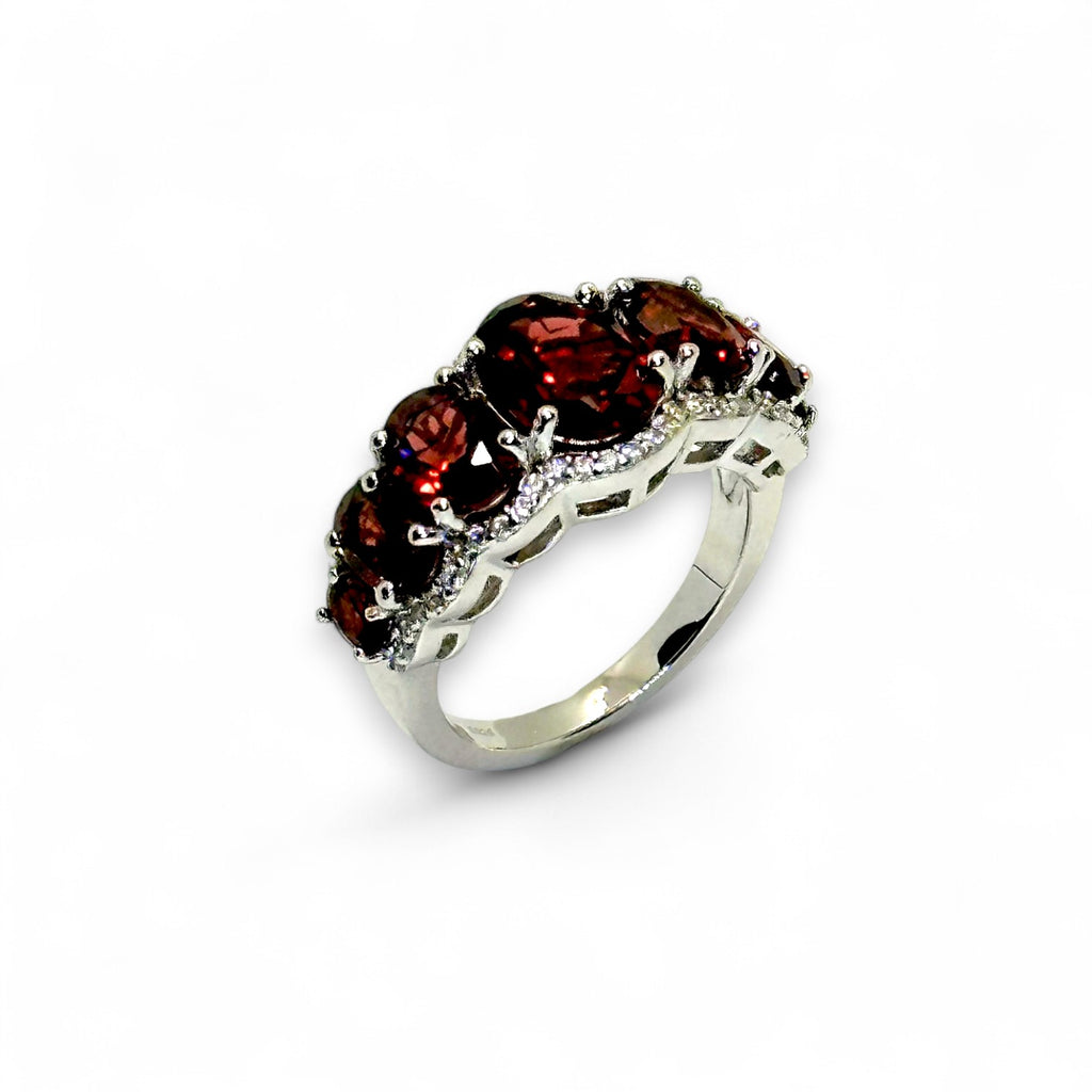 "Victorian Garland" Band Ring