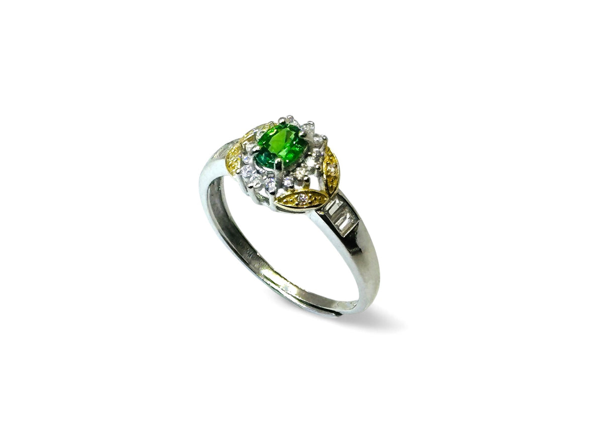 "Embrace the Green" Diopside Ring