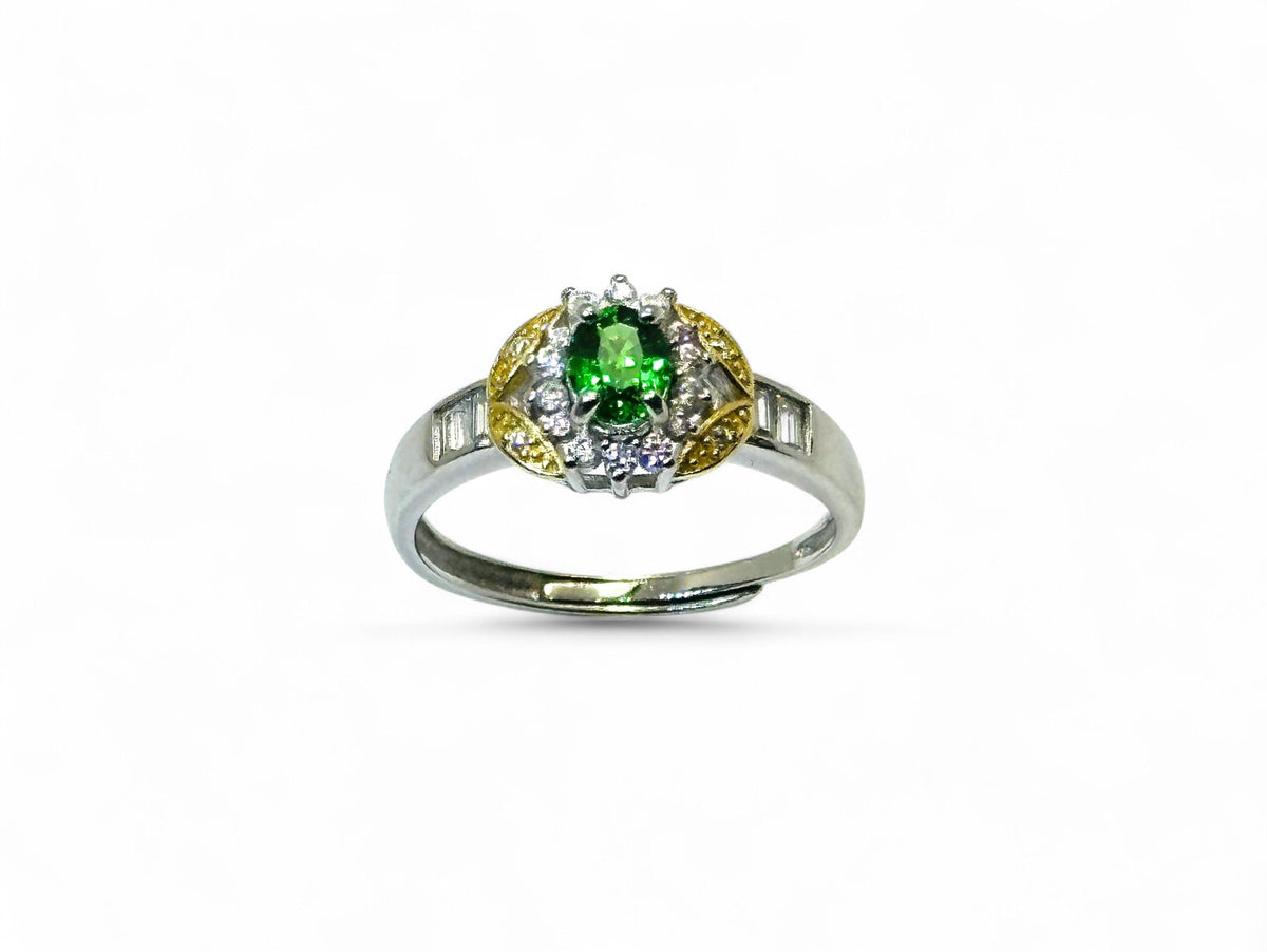"Embrace the Green" Diopside Ring