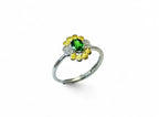 "Green Pistil" Diopside Ring