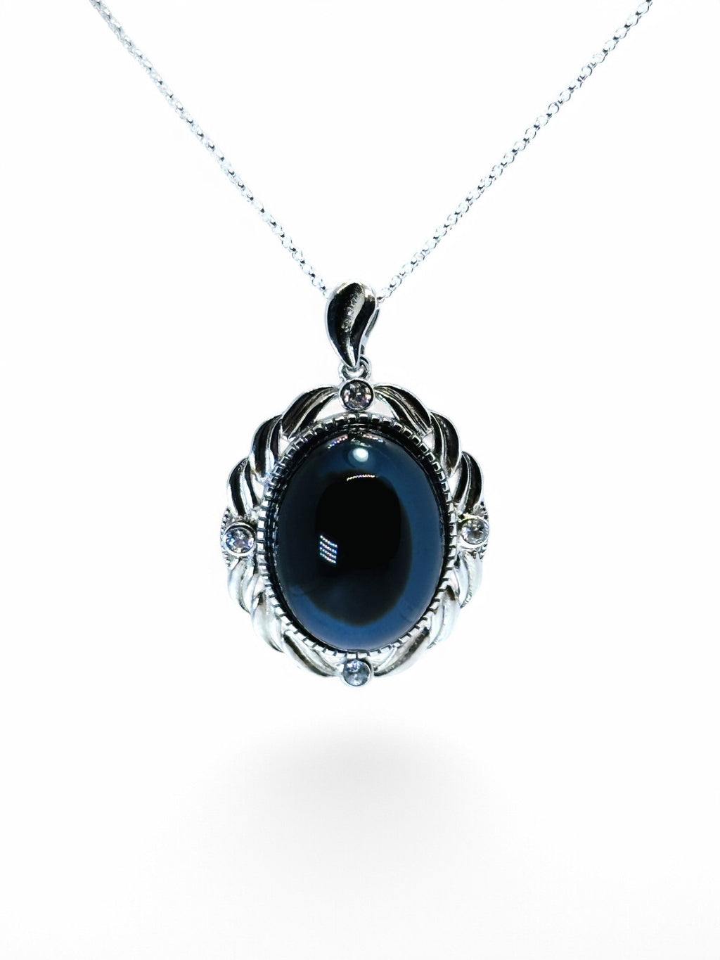 "Fjord Gaze" Bi-Colour Natural Agate Pendant