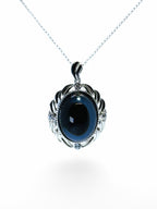 "Fjord Gaze" Bi-Colour Natural Agate Pendant