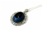 "Fjord Gaze" Bi-Colour Natural Agate Pendant