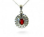 “Fiery Eye" Fire Opal Pendant