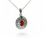 “Fiery Eye" Fire Opal Pendant