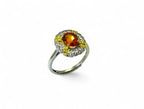 "Sunburst" Spessartine Ring