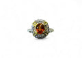 "Sunburst" Spessartine Ring