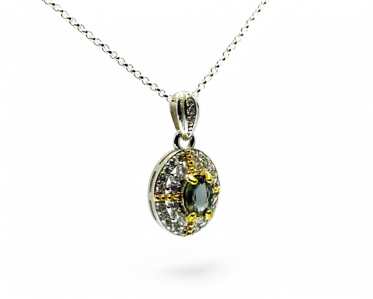 "Firenze Green" Green Sapphire Pendant