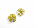 "Ivory Hygrangeas" Natural Horn Earrings