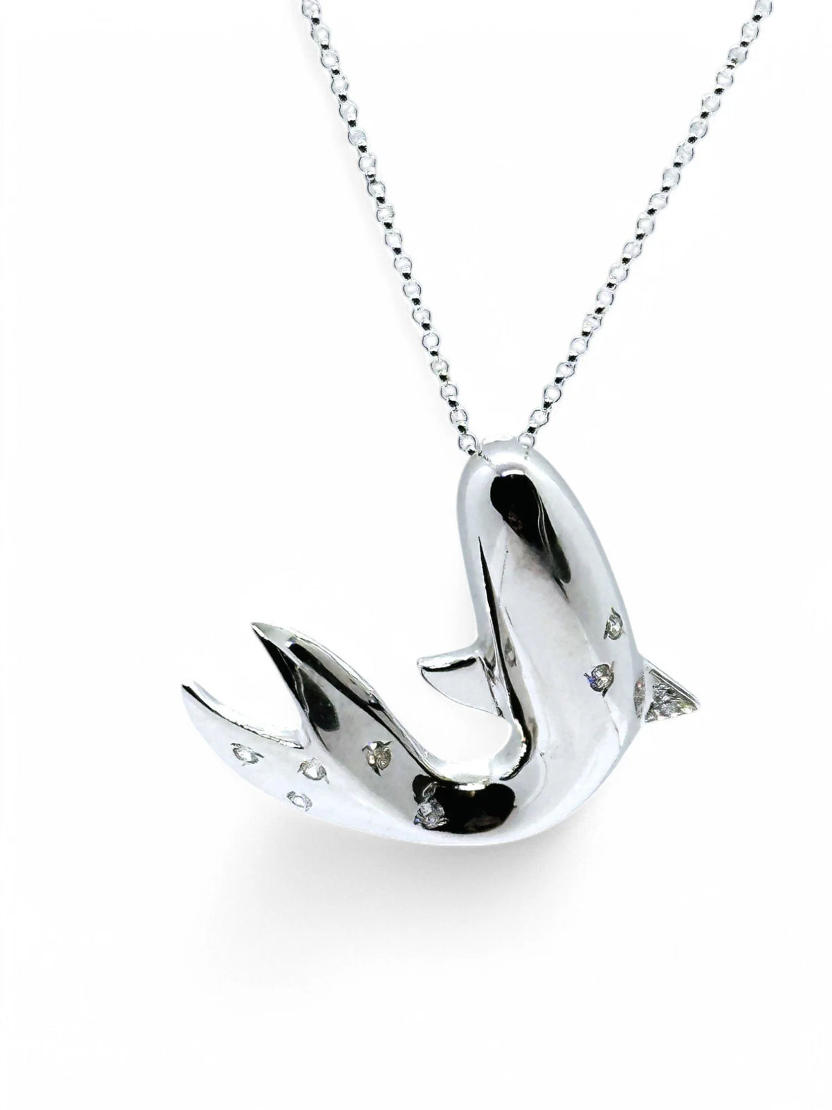 "Silver Leap" Sterling Silver Pendant