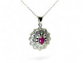 "Renaissance Pinkfire" Ruby Pendant