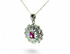 "Renaissance Pinkfire" Ruby Pendant