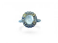 "Moonlit Daisy Pistil" Moonstone Ring