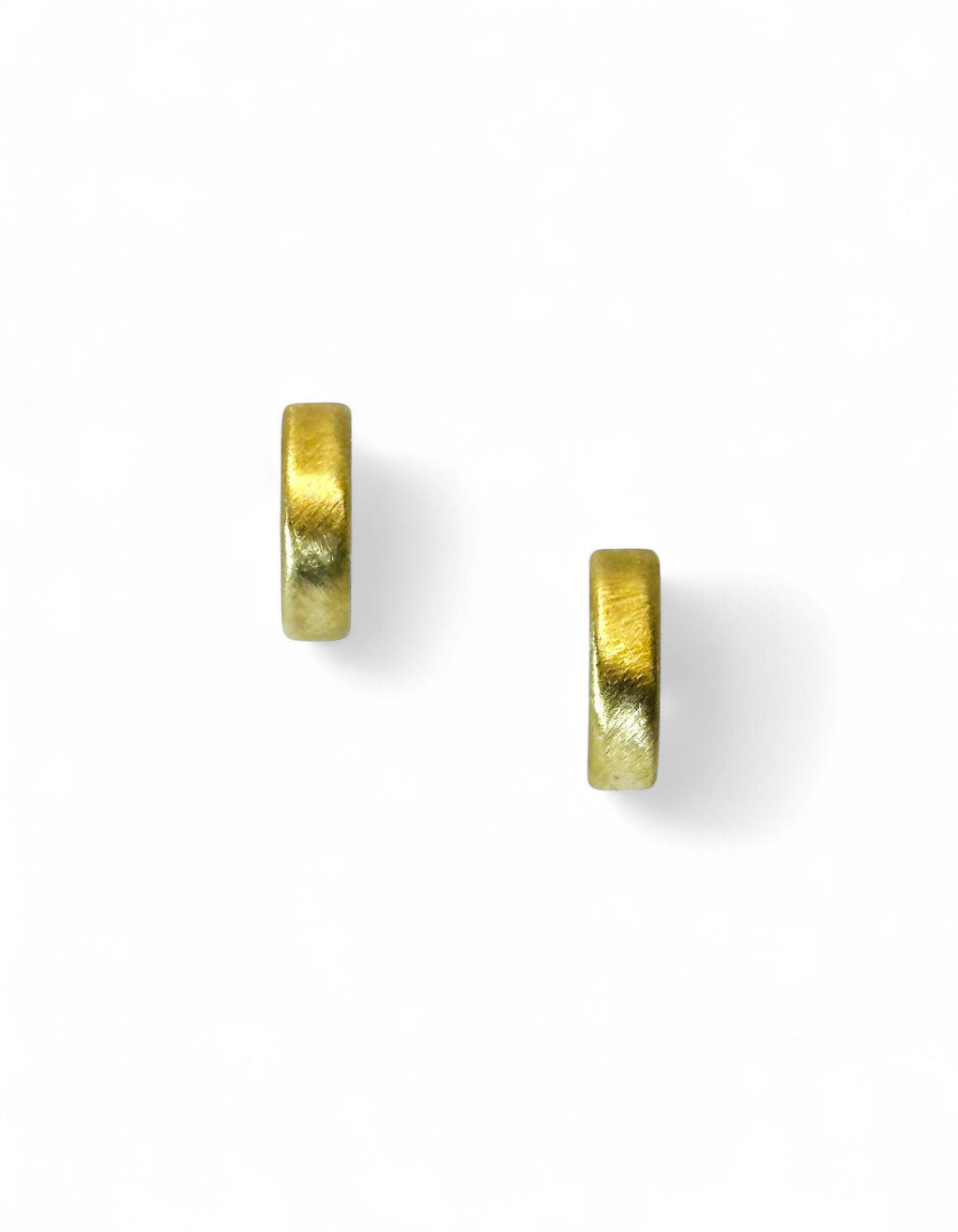 "Gold Sand" Matte Hoop Earrings