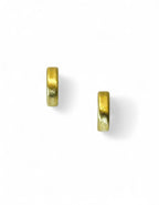 "Gold Sand" Matte Hoop Earrings