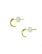 "Gold Sand" Matte Hoop Earrings
