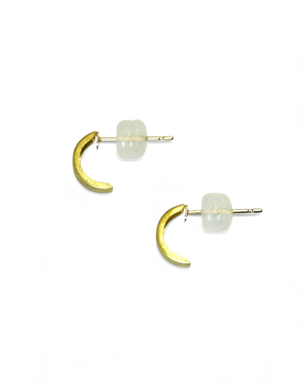 "Gold Sand" Matte Hoop Earrings