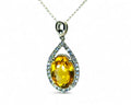 "The Orange Blossom's Heart" Citrine Pendant