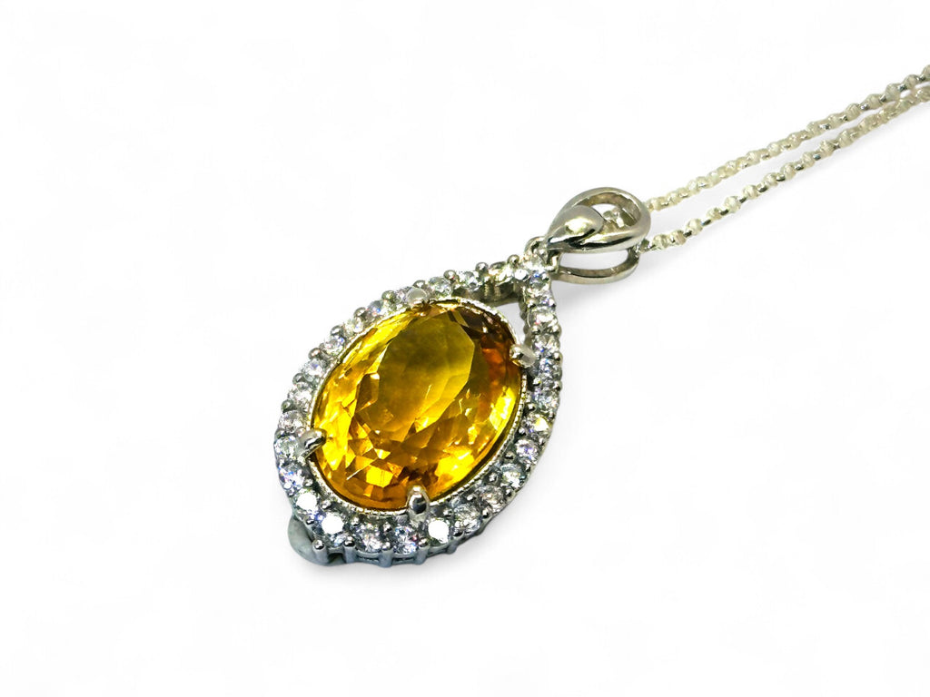 "The Orange Blossom's Heart" Citrine Pendant