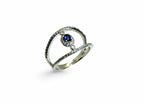 "Icy Blue" Natural Blue Sapphire Ring