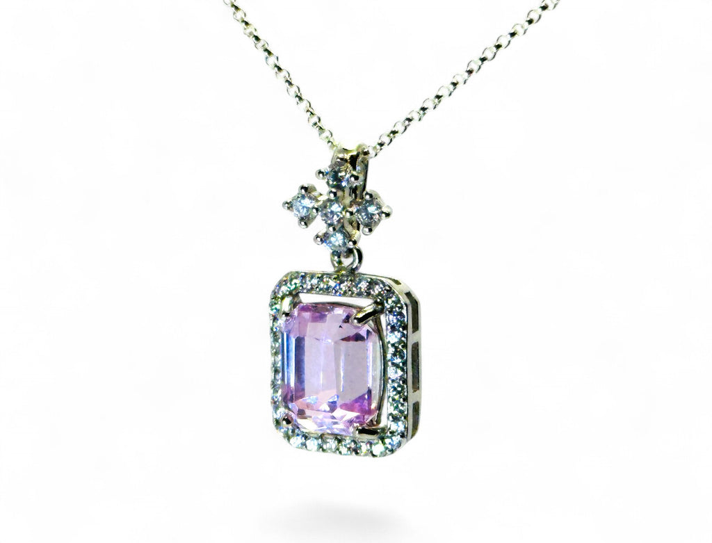 "Pink Petal Whisper" Kunzite Necklace
