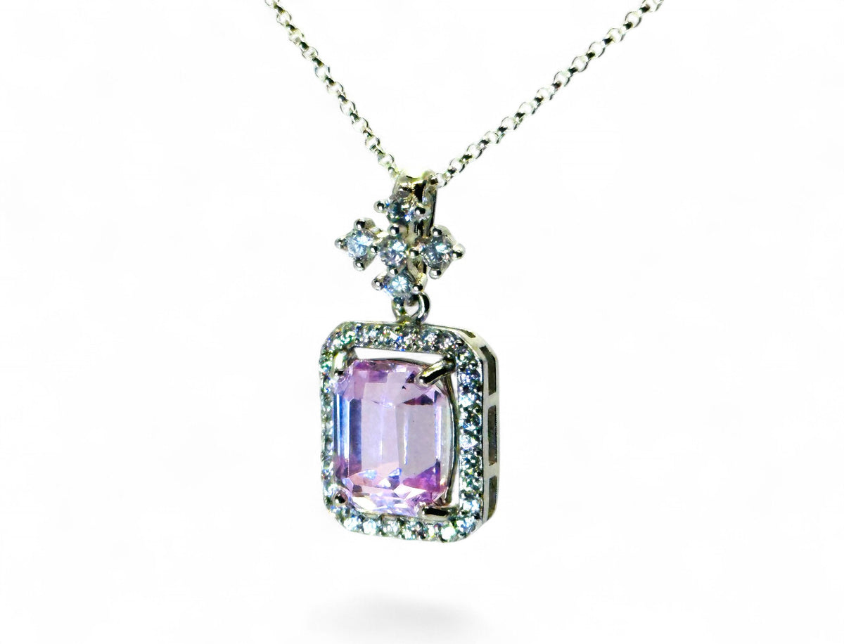 "Pink Petal Whisper" Kunzite Necklace