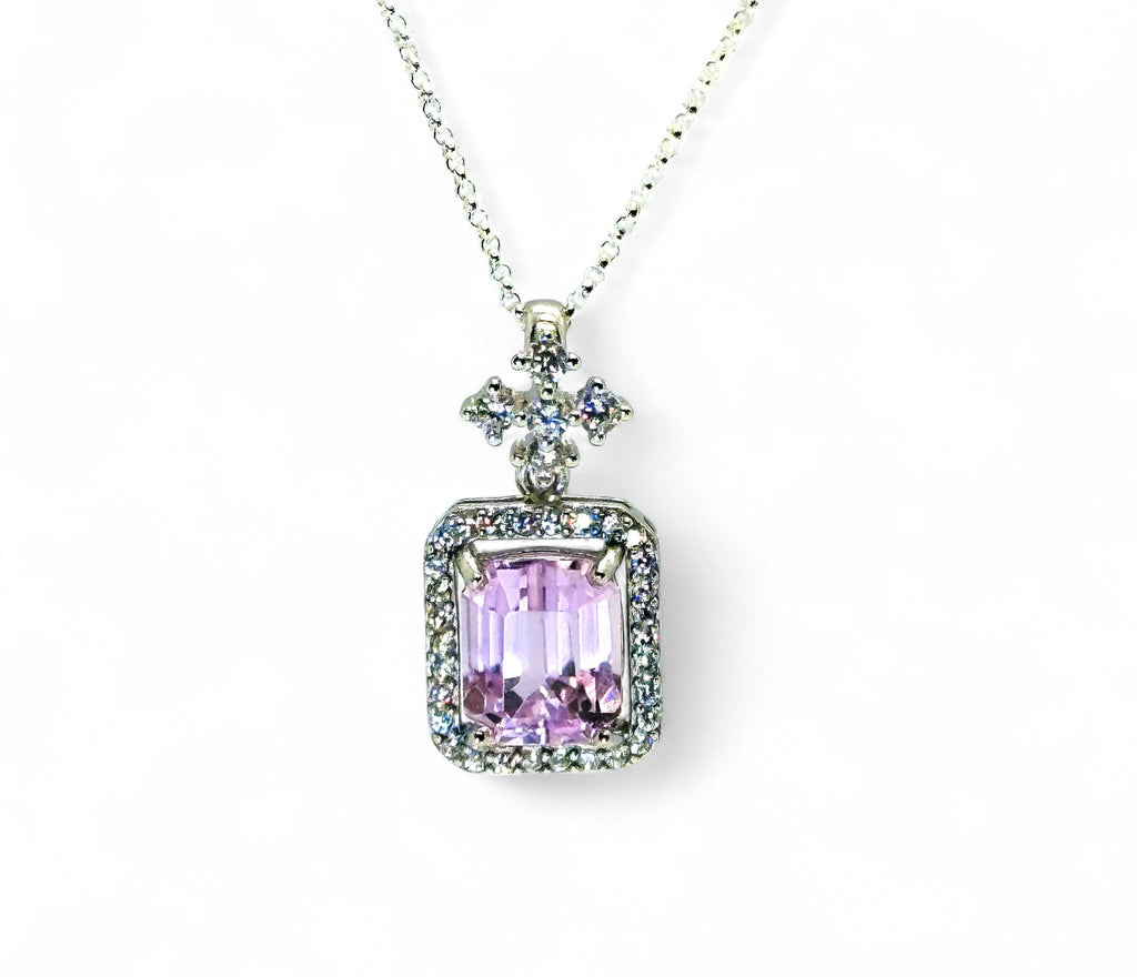 "Pink Petal Whisper" Kunzite Necklace