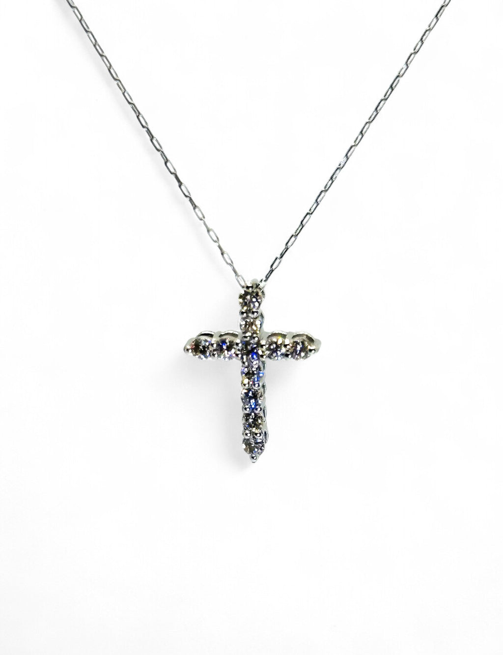 "Peace Be with You" Diamond Cross Necklace