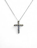 "Peace Be with You" Diamond Cross Necklace