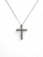 "Peace Be with You" Diamond Cross Necklace
