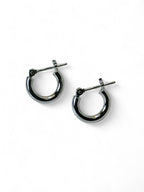 "Always" Platinum Hoop Earrings