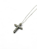 "Peace Be with You" Diamond Cross Necklace
