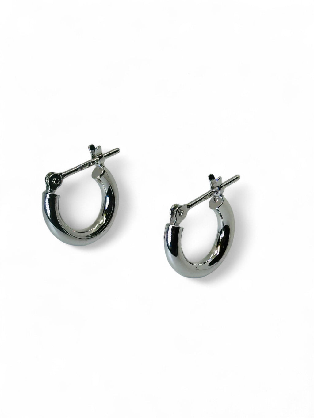"Always" Platinum Hoop Earrings
