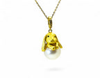 "Rabbit & Luminous Moon" South Sea Pearl Necklace