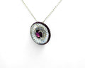 "The Lucky Roulette" Rhodolite Necklace