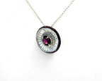 "The Lucky Roulette" Rhodolite Necklace
