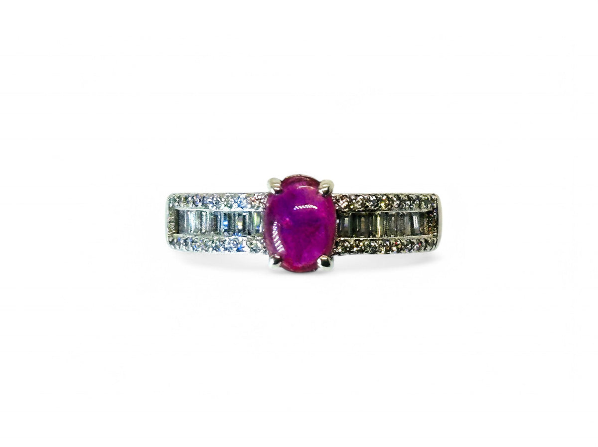 "Elegance" Ruby Ring
