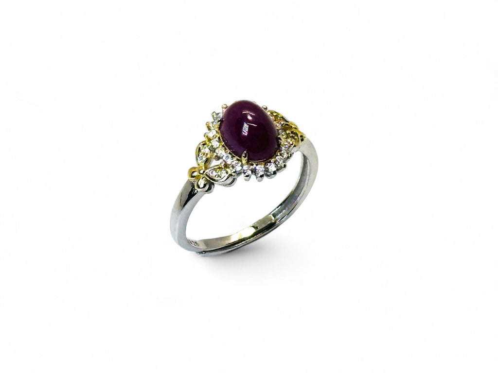 "Crimson Dome" Ruby Ring
