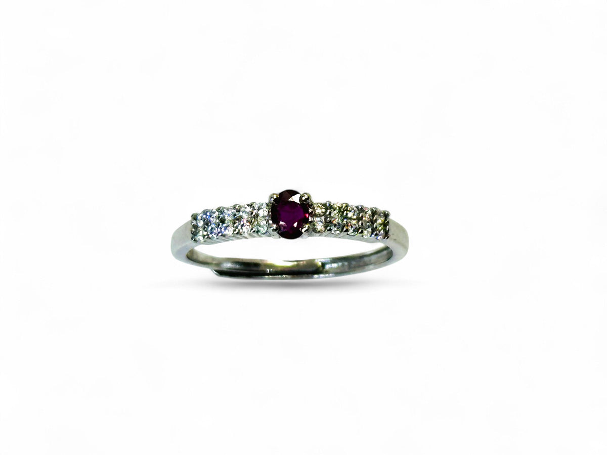 "Chic Crimson" Ruby Ring