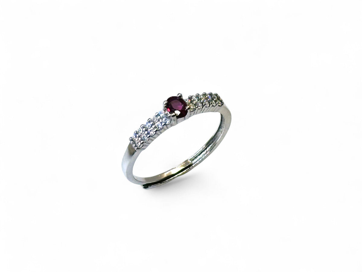 "Chic Crimson" Ruby Ring
